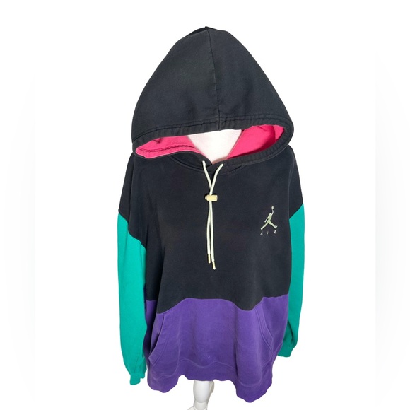 Nike Air Jordan Jumpman Fleece Hoodie Vintage-Look - Picture 4 of 10